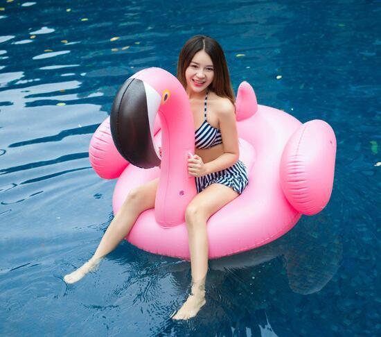 Pink Flamingo Inflatable Pool Float