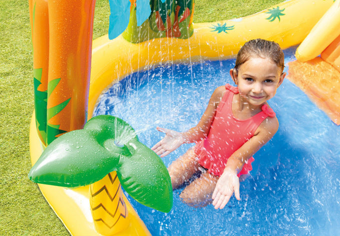 Dinosaur Volcano Inflatable Swimming Pool