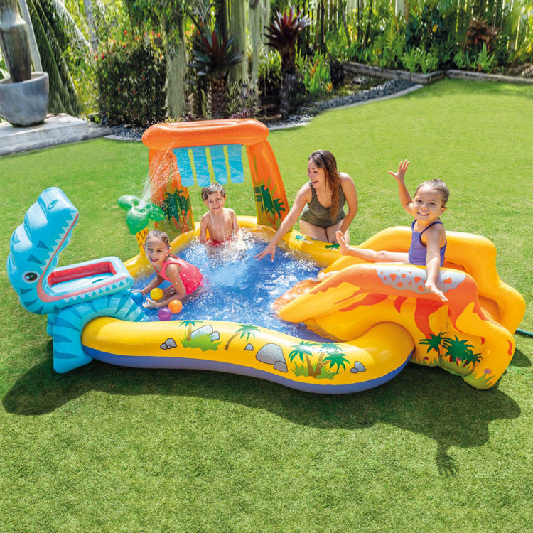 Dinosaur Volcano Inflatable Swimming Pool