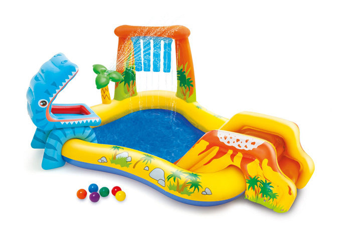 Dinosaur Volcano Inflatable Swimming Pool
