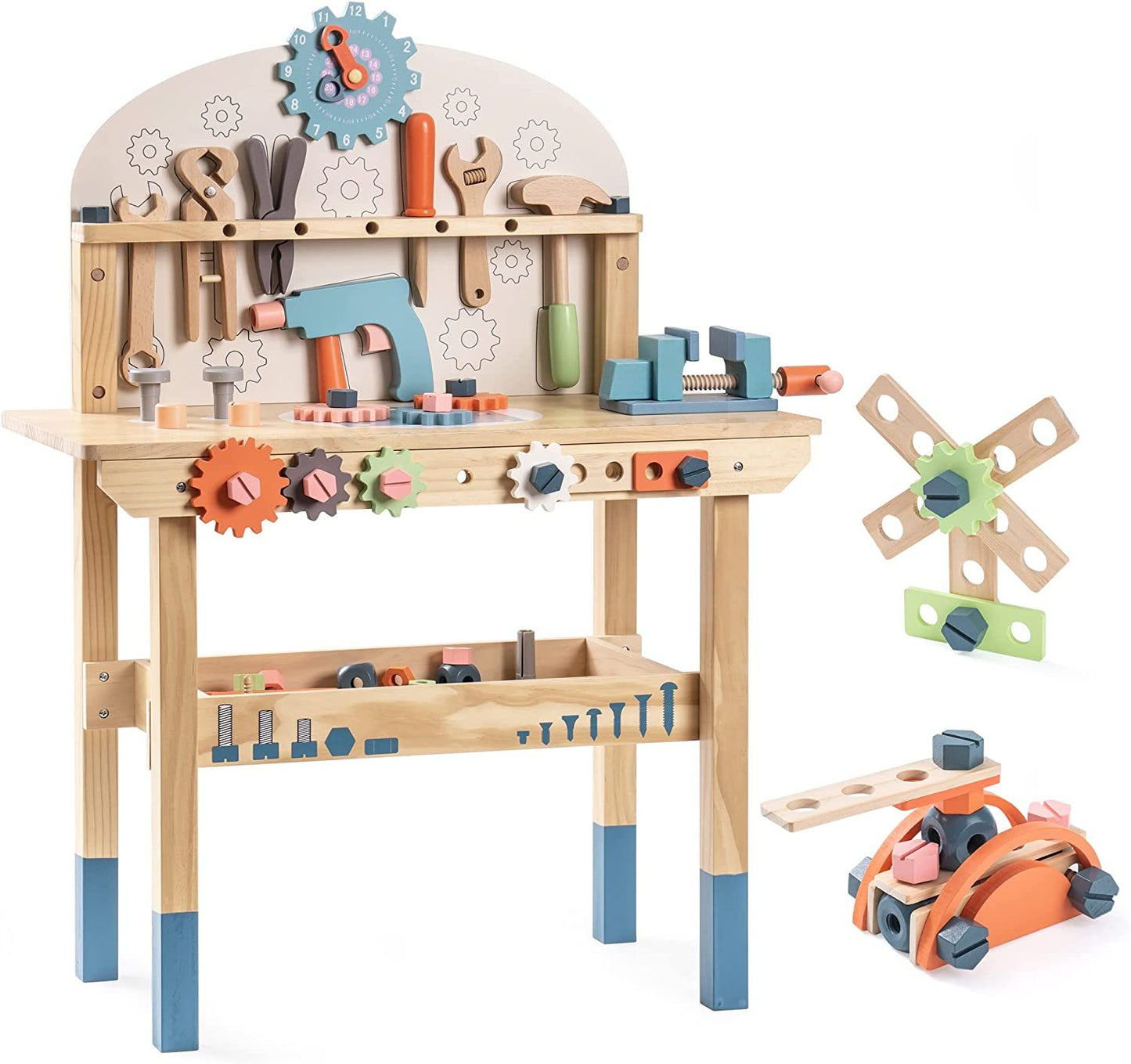 ROBOTIME Wooden Play Tool Workbench