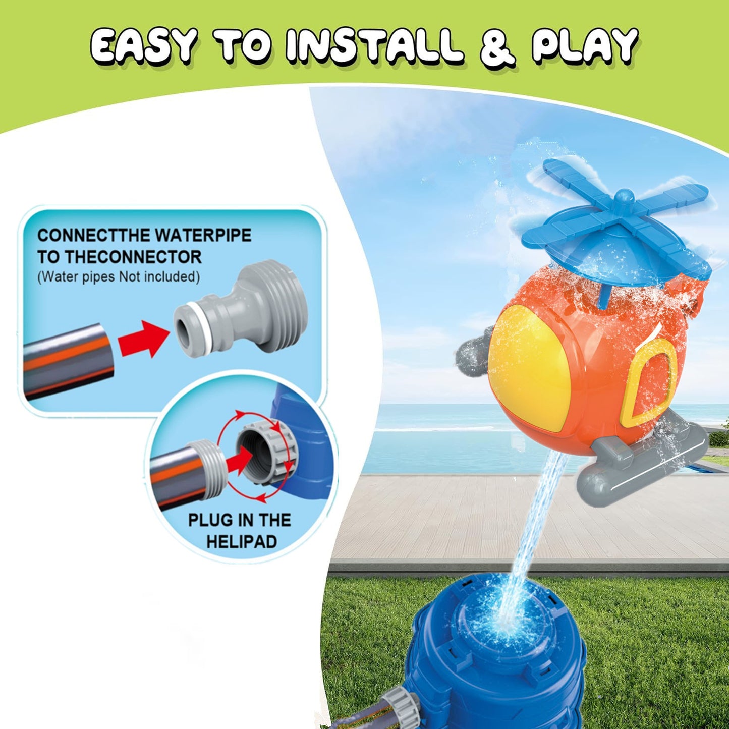 Kweichow Moutai Helicopter Water Sprinkler Toy