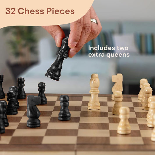 Wooden Chess Set Folding Chess Pieces Wooden