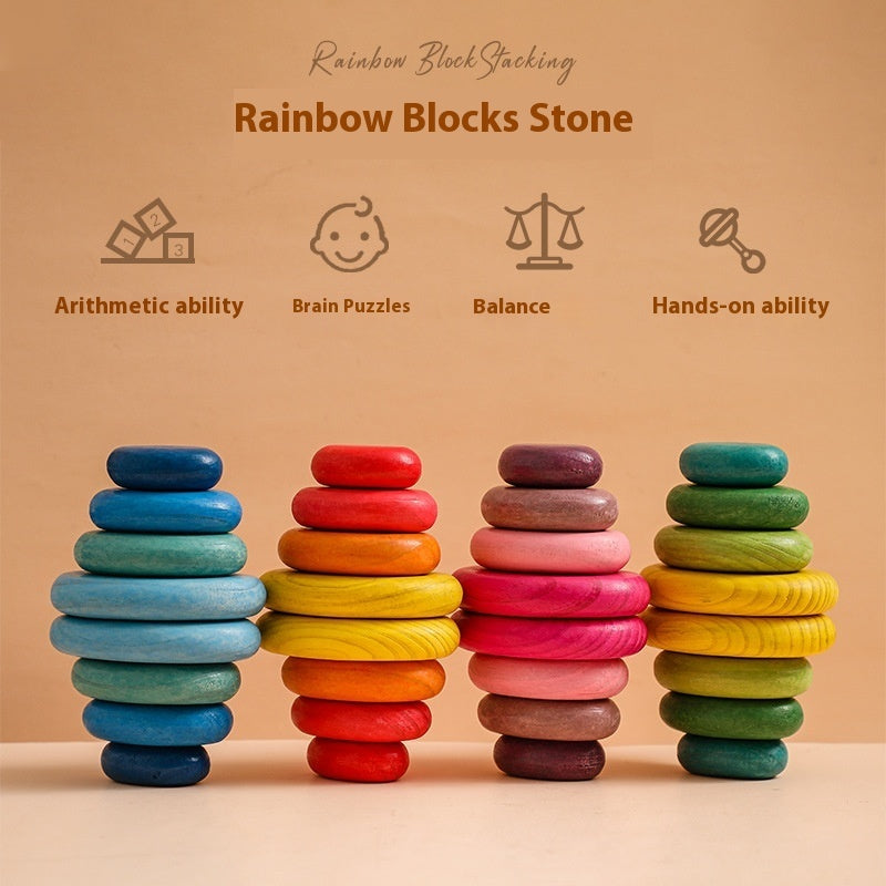 Educational Building Blocks Rainbow Soft Stone
