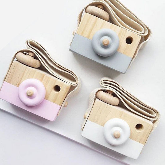 Cute Wooden Camera Baby Kids