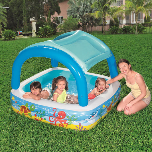 Inflatable Square Paddling Pool for Kids