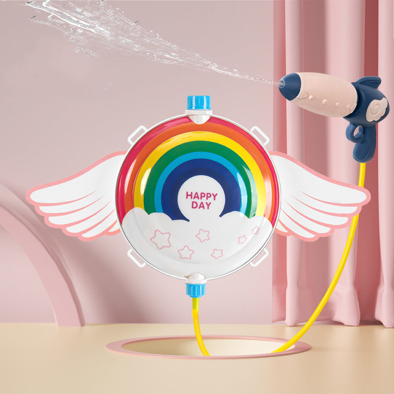Rainbow Angel Backpack Water Gun